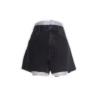 Denim shorts (Black) from Topshop Polyester, Cotton