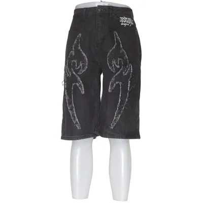 Jeansshorts (Sort) fra Ed Hardy x Urban Outfitters Bomuld, Polyester