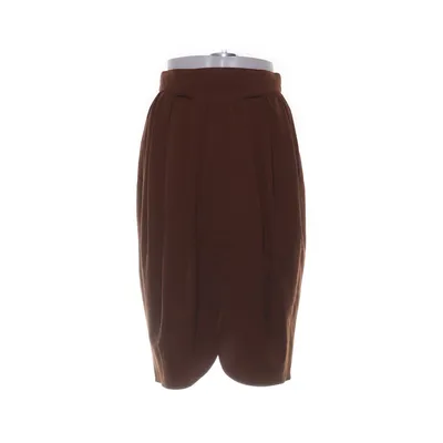 Skirt (Brown) from Lutz Teutloff Acetate, Polyester, Wool