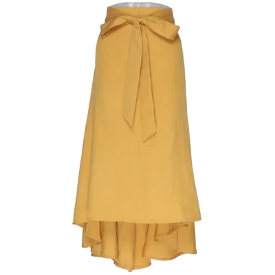 Wrap skirt (Yellow) from Shein Curve Cotton, Polyester