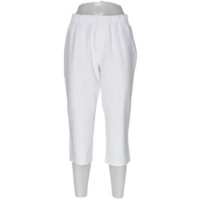 Pantacourt (Blanc) de Pola Coton, Élasthane, Polyester