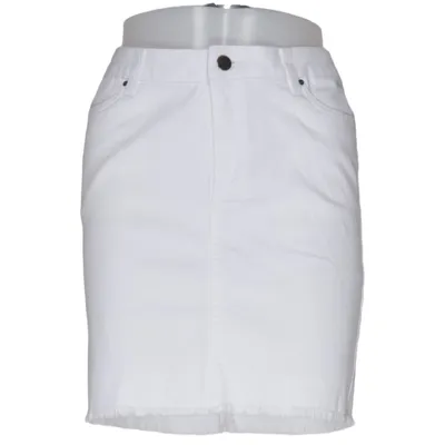 Jupe en jean (Blanc) de Custommade Coton, Élasthane