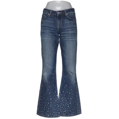 Jeans (Duff Low Flared Strass Jeans) fra Weekday Bomuld