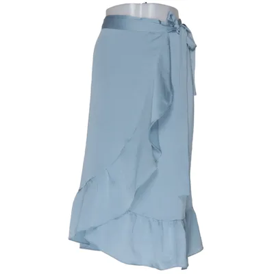 Jupe portefeuille (Bleu) de Neo Noir Polyester
