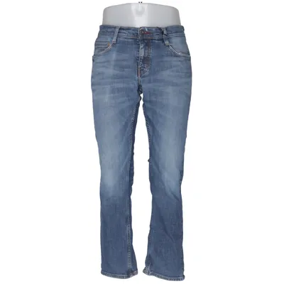 Spijkerbroek (Blauw) van Mustang True Denim Katoen, Elastaan