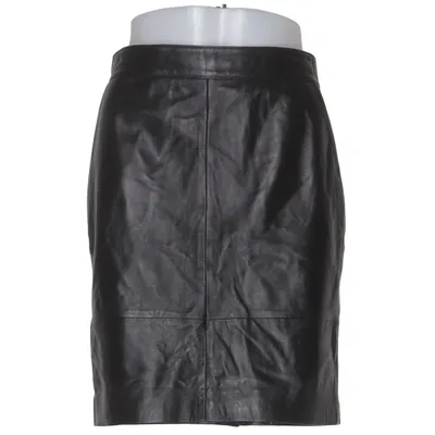 Leather skirt (Black) from Gestuz Leather