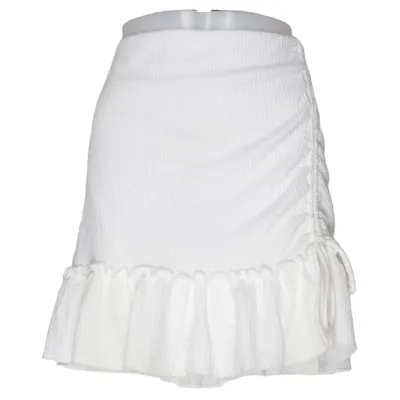 Kjol (Vit) från Gina Tricot Elastan, Återvunnen polyester