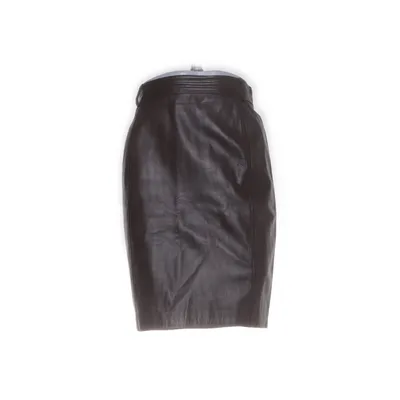 Läderkjol (Brun) från Oui Set Polyester, Skinn