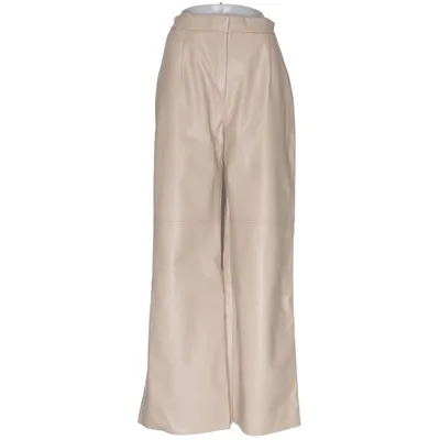Broek (Beige) van Meotine Elastaan, Imitatieleer, Polyester