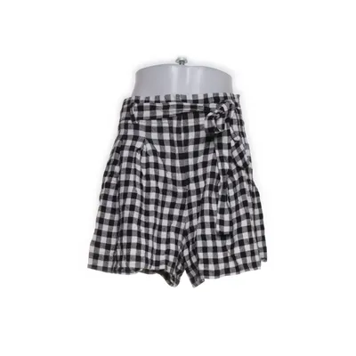 Shorts (Black, White) from Zara Linen, Viscose