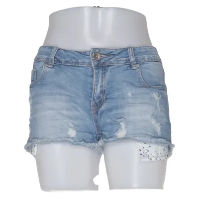 Denim shorts (Blauw) van Hollister Katoen, Elastaan