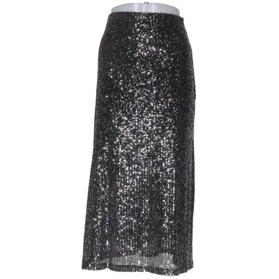 Skirt (Black, Silver) from Gina Tricot Elastane, Polyester