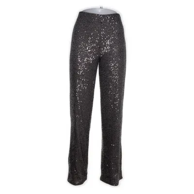 Byxor (Grå, Flerfärgad) från H&M Polyester, Elastan