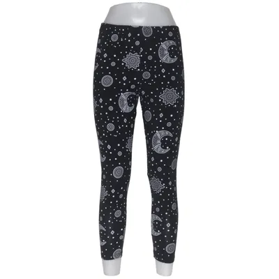 Leggings (Sort, Hvid) fra Restyle Bomuld