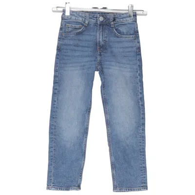 Spijkerbroek (Straight Leg) van H&M Katoen, Elastaan