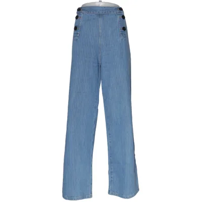 Jeans (High waist with button closure, wide legs) från Masscob Bomull