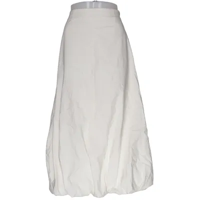 Maxi skirt (White) from Mango Elastane, Polyamide, Polyester, Viscose