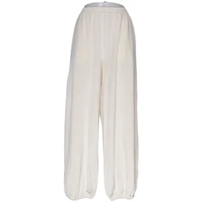 Pantalon patte d'éléphant (Beige) de Arket Acétate, Élasthane, Viscose