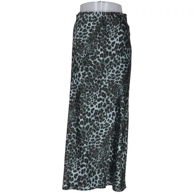 Maxi skirt (Blue, Black) from Pure Friday Elastane, Polyester