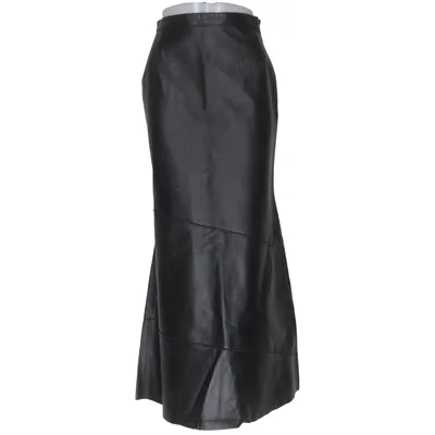 Leren rok (Zwart) van Ashley Brooke Leer