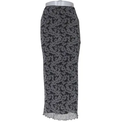 Långkjol (Grå, Svart) från Topshop Elastan, Polyester