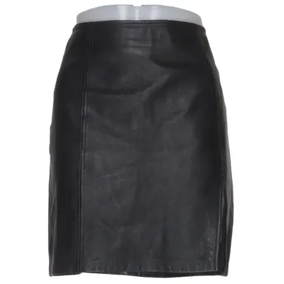 Leather skirt (Black) from Gipsy by Mauritius Leather, Polyester