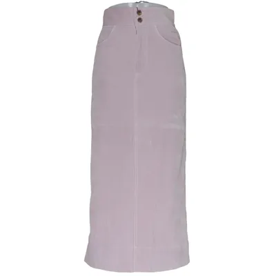 Jupe longue (Gris) de Tomorrowland Coton, Cupro, Polyester, Polyuréthane, Viscose