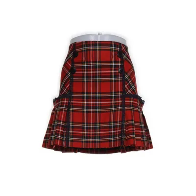 Skirt (Red, Multicolored) from House of Lola Polyester, Viscose
