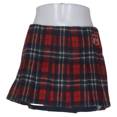 Kjol (Röd, Blå, Flerfärgad) från Tommy Hilfiger Jeans Polyester, Ull