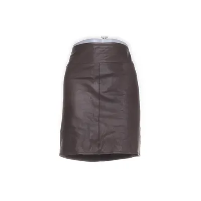 Leren rok (Bruin) van Marc Cain Elastaan, Cupro, Leer