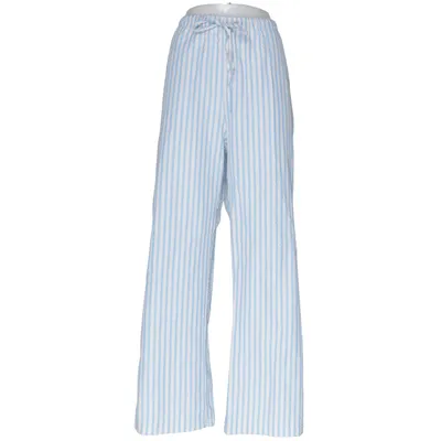 Pyjamasbukser (Blå, Hvid) fra Lindex Bomuld, Polyester