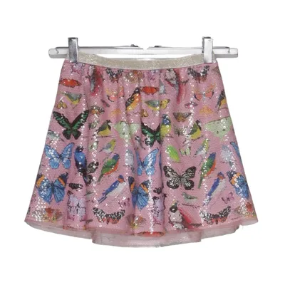 Skirt (Pink, Multicolored) from Kelzuki x H&M Polyester