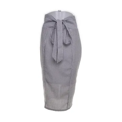 Skirt (Gray, White) from Lost Ink Cotton, Polyester