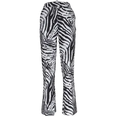 Pantalon patte d'éléphant (Noir, Blanc) de Ipekyol Acétate, Élasthane, Polyester