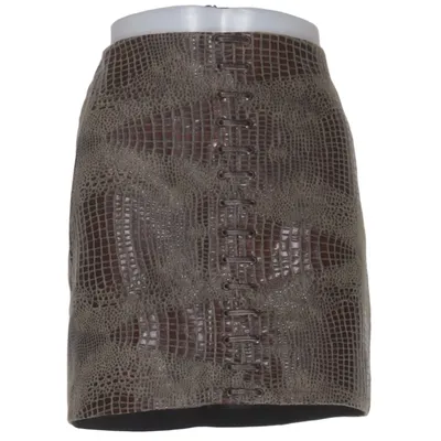 Jupe (Marron, Gris) de Animale Acétate, Polyester, Viscose