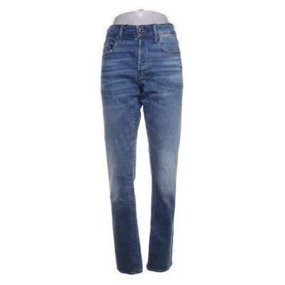 Spijkerbroek (Blauw) van Raw Polyester, Katoen, Elastaan, Leer
