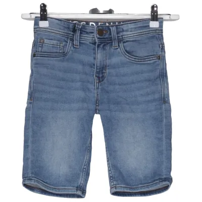 Denim shorts (Blauw) van Download Katoen, Elastaan, Polyester