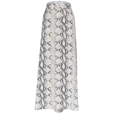 Maxi skirt (Beige, Blue) from PrettyLittleThing