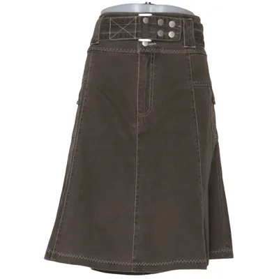 Jupe (Marron) de Pelle P Coton