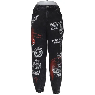 Jeans (Grå, Flerfärgad) från FB Sister Bomull, Elastan, Polyester, Viskos