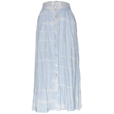 Skirt (Blue, White) from Mango Jeans Cotton