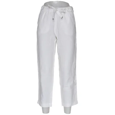 Byxor (Vit) från Mango Basics Bomull, Linne, Polyester