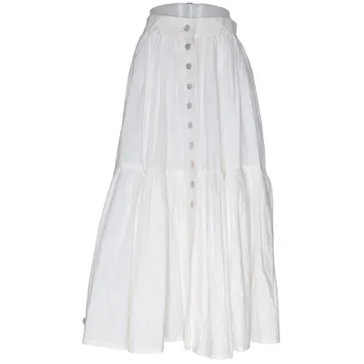 Jupe longue (Blanc) de Marc Kehnen Coton