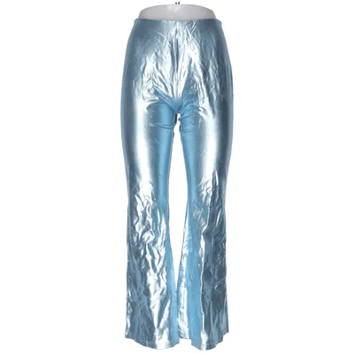 Pants (Blue, Silver) from Monki Elastane, Polyester