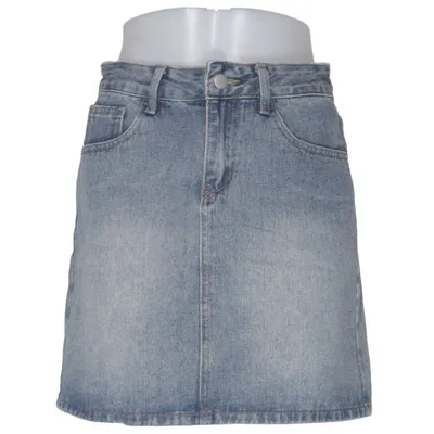 Denim skirt (Blue) from Dazy Cotton, Polyester, Viscose