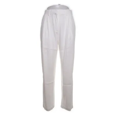 Pants (White) from H&M Polyester, Viscose, Linen