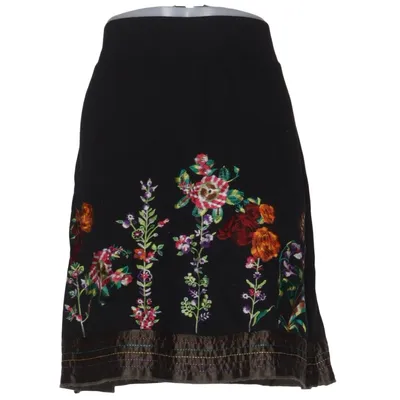 Skirt (Black, Multicolored) from Desigual Cotton, Polyester