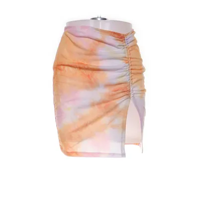 Skirt (Orange, Pink, Multicolored) from Fashion Nova Elastane, Polyester