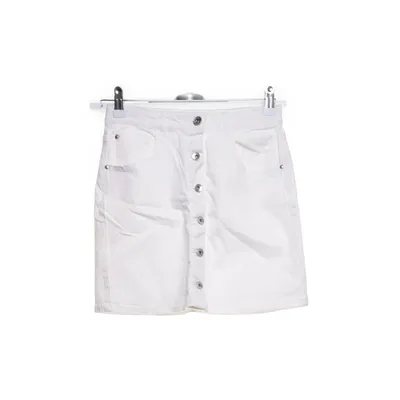 Jeanskjol (Vit) från Ü by KappAhl Bomull, Elastan
