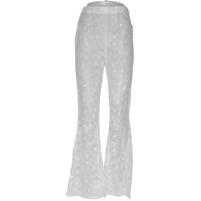 Byxor (Lace Sequin Trousers) från NA-KD Elastan, Polyamid, Polyester